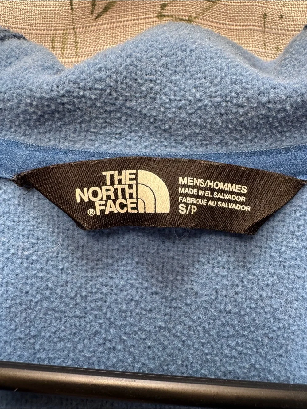 The North Face Men's Two-Tone Blue Hooded Fleece Jacket